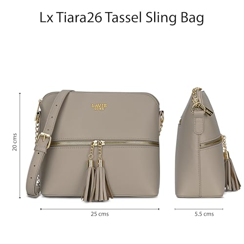 Lavie Luxe Women's Tiara26 Tassel Crossbody Sling Bag | Ladies Purse Handbag | Gift for Women