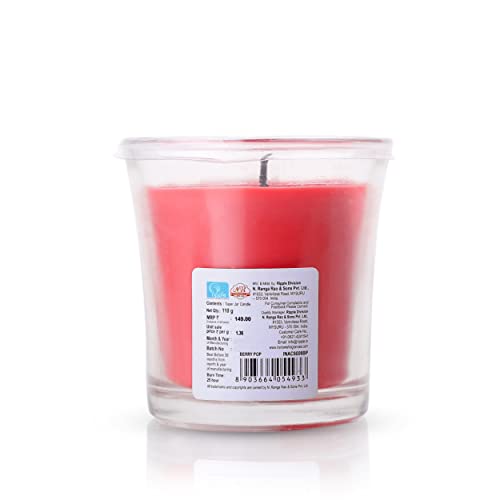IRIS Taper Jar Candle - Berry Pop Fragranced - Pack of 1.