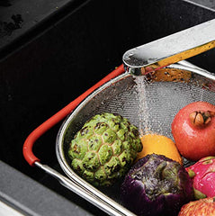 homez Store Sink Basket, Steel Grey