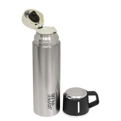 Thermosteel Stainless Steel Water Bottle, 500ml Capacity (Black)