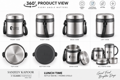 Sanjeev Kapoor Lunch Time 2-Piece Insulated Kettle & Thermo Steel Set