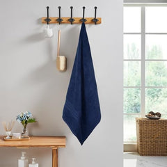 MYTRIDENT Bath Towel for Men Large Size, Cotton Bath Towel for Women, Classic Towel, 525 GSM 100% Cotton Towel for Bath, 1 Pc Bath Towel - Medieval Blue