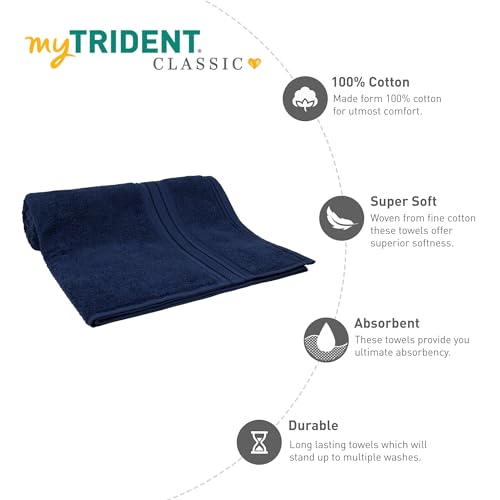 MYTRIDENT Bath Towel for Men Large Size, Cotton Bath Towel for Women, Classic Towel, 525 GSM 100% Cotton Towel for Bath, 1 Pc Bath Towel - Soft Berry