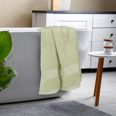 MYTRIDENT Bath Towel for Men Large Size, Cotton Bath Towel for Women, Classic Towel, 525 GSM 100% Cotton Towel for Bath, 1 Pc Bath Towel - Nature Green