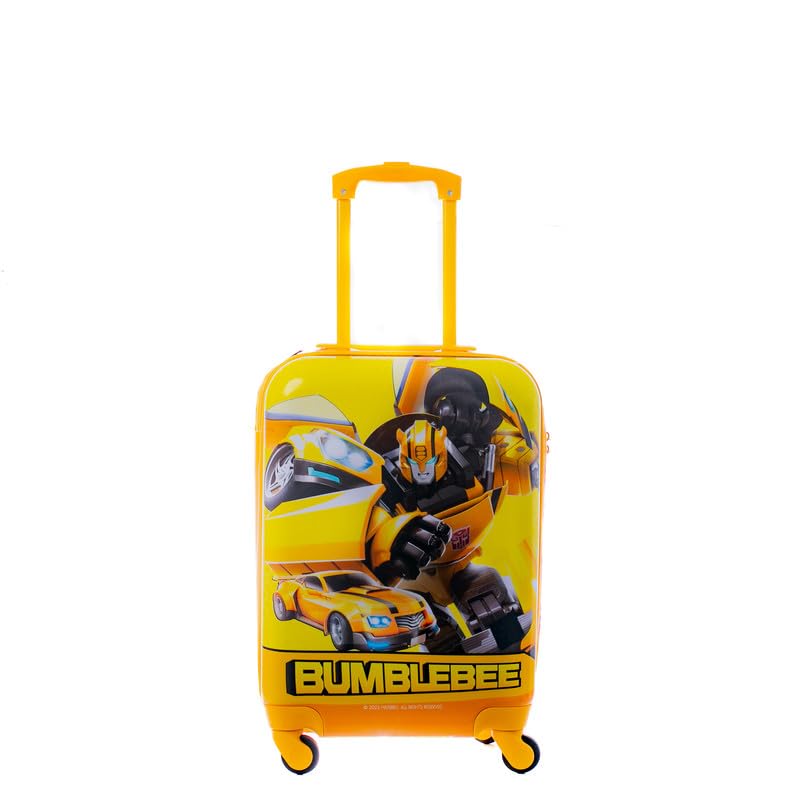 STRIDERS Transformers Bumblebee Hard Luggage | 18-Inch | Durable & Stylish Travel Suitcase | Smooth Wheels | Perfect for School Trips & Vacations - Goyalsons ShopMax