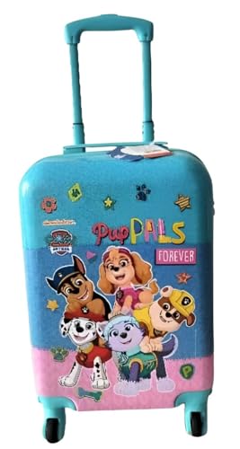 STRIDERS Paw Patrol Travel Luggage Bag | 20-Inch | Durable Hard-Shell Kids Suitcase | Easy-Glide Wheels | Perfect for School Trips & Holiday Travel - Goyalsons ShopMax