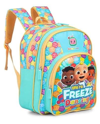 STRIDERS Cocomelon Kids Backpack | Lightweight Fun School Bag | Padded Comfortable Straps & Spacious Compartments | Perfect for Preschool & Toddlers | 36cm - Goyalsons ShopMax