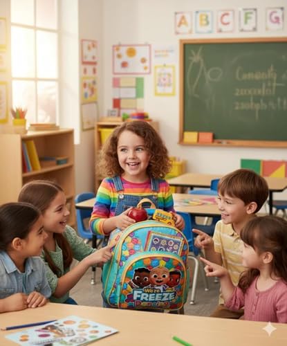 STRIDERS Cocomelon Kids Backpack | Lightweight Fun School Bag | Padded Comfortable Straps & Spacious Compartments | Perfect for Preschool & Toddlers | 36cm - Goyalsons ShopMax