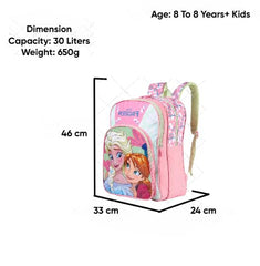 STRIDERS Frozen School Bag for Kids | Durable Lightweight Backpack | Padded Comfortable Straps & Spacious Compartments | Ideal for Toddlers Age 35 | Fun Disney Design | 14 inches - Goyalsons ShopMax