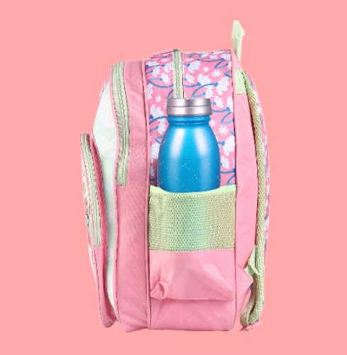 STRIDERS Frozen School Bag for Kids | Fun Lightweight Durable Backpack | Padded Comfortable Straps & Sparkling Elsa & Anna Design | Ideal for School Adventures | Age 8+ | 18 inches - Goyalsons ShopMax