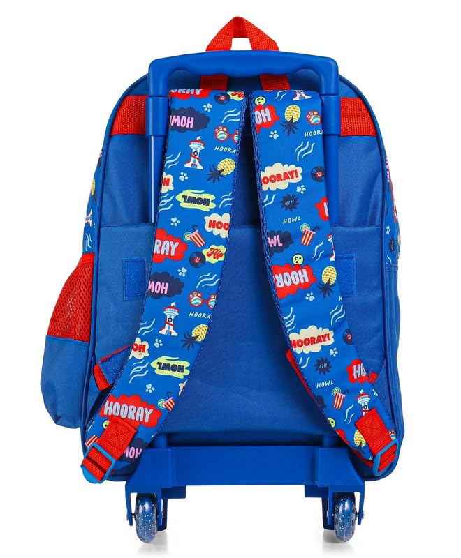 STRIDERS Paw Patrol Rolling Kids Backpack  16-Inch Lightweight Trolley School Bag with Spacious Compartments, Smooth Wheels & Padded Straps | Perfect for Ages 68, School & Travel - Goyalsons ShopMax