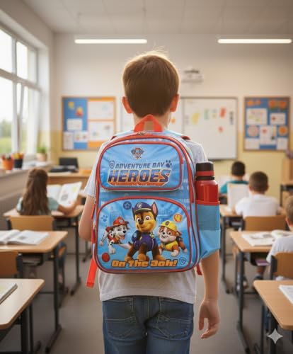 STRIDERS Paw Patrol Heroes School Bag for Kids  Durable, Lightweight Backpack with Padded Comfortable Straps & Fun Character Design  Perfect for School & Play  Age 68 Years  16 inches - Goyalsons ShopMax