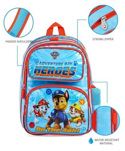STRIDERS Paw Patrol Heroes School Bag for Kids  Durable, Lightweight Backpack with Padded Comfortable Straps & Fun Character Design  Perfect for School & Play  Age 68 Years  16 inches - Goyalsons ShopMax