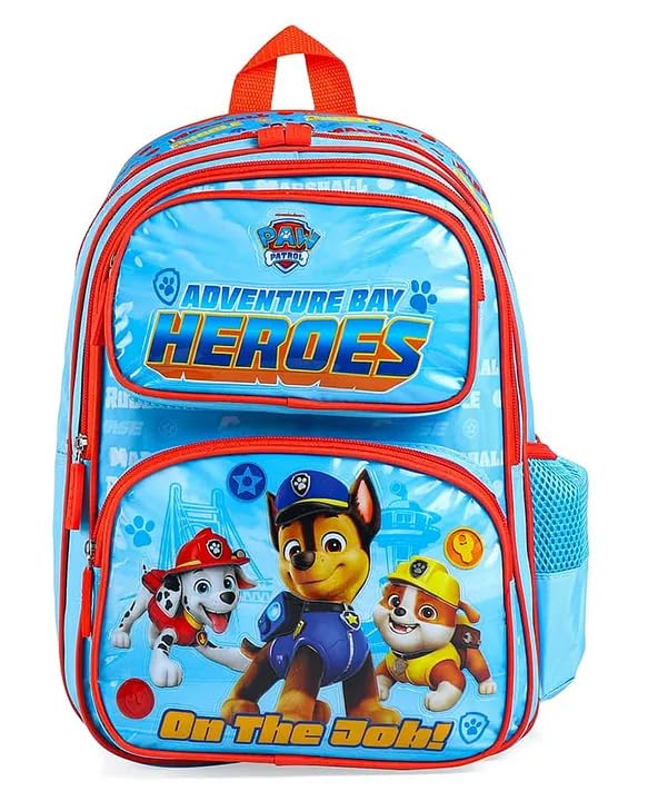 STRIDERS Paw Patrol Heroes School Bag for Kids  Durable, Lightweight Backpack with Padded Comfortable Straps & Fun Character Design  Perfect for School & Play  Age 68 Years  16 inches - Goyalsons ShopMax
