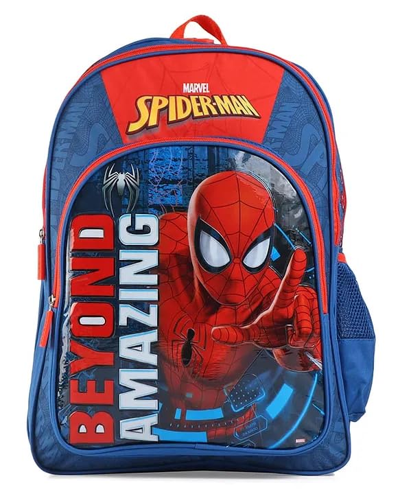 STRIDERS Spider-Man School Bag for Kids with Webbed Design (16 inches) - Goyalsons ShopMax