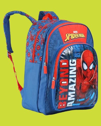 STRIDERS Spider-Man School Bag for Kids with Webbed Design (16 inches) - Goyalsons ShopMax