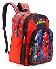 STRIDERS Spiderman School Bag for Kids Spacious Durable Rolling Backpack with Padded Comfortable Straps & Fun Design Perfect for School Travel & Play (16 Inch) - Goyalsons ShopMax