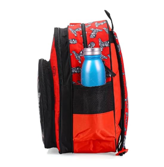 STRIDERS Spiderman School Bag for Kids Spacious Durable Rolling Backpack with Padded Comfortable Straps & Fun Design Perfect for School Travel & Play (16 Inch) - Goyalsons ShopMax