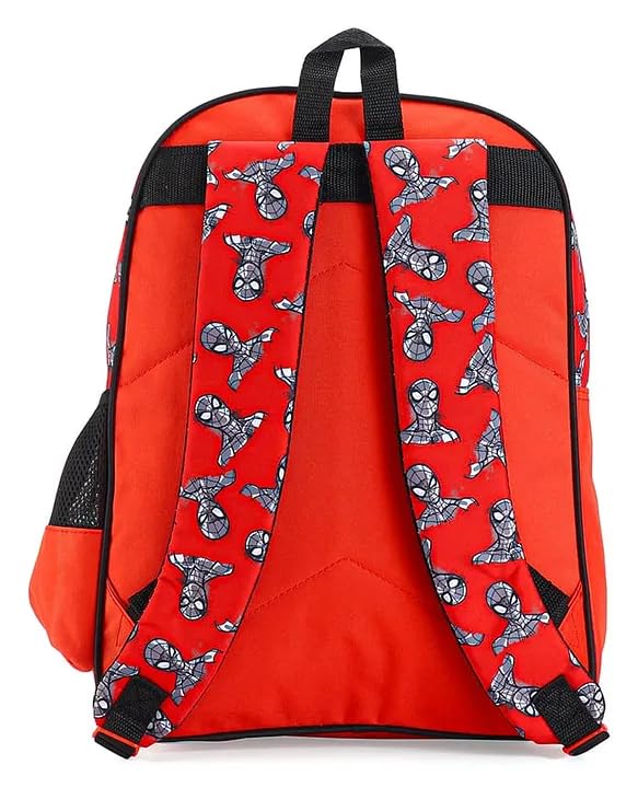 STRIDERS Spiderman School Bag for Kids Spacious Durable Rolling Backpack with Padded Comfortable Straps & Fun Design Perfect for School Travel & Play (16 Inch) - Goyalsons ShopMax