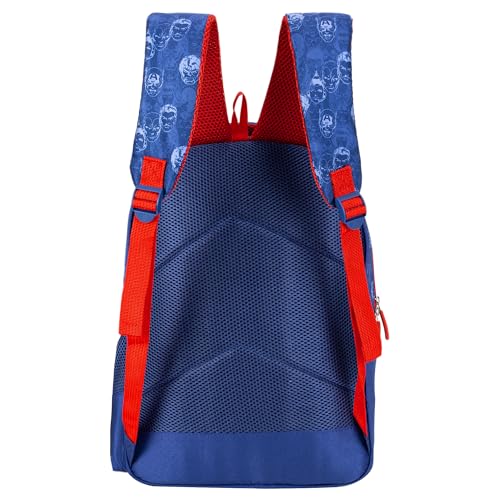 Marvel Avengers School Bag for Boys Blue 16 Inch Kids Backpack with Padded Straps