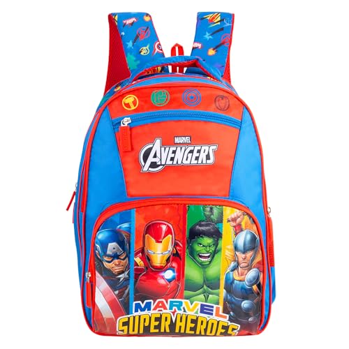 Marvel Avengers School Bag 18 Inch Kids Backpack for School & Tuition Captain America, Iron Man