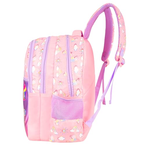 Barbie Pink 17 Inch Kids Backpack Lightweight, Durable School Bag for Girls