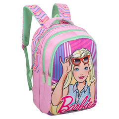 Barbie School Bag for Girls 14 Inch Lavender Color Kids Backpack with Spacious Compartments