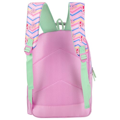 Barbie School Bag for Girls 16 Inch Lavender Color Kids Backpack with Spacious Compartments