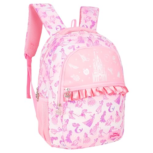 Disney Princess 16-inch School Bag with Multi Compartments – Perfect for Girls