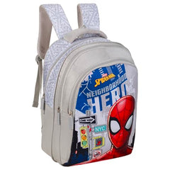 Marvel Spider-Man Grey Backpack 18 Inch School Bag for Kids & Teens