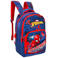 Spider-Man School Bag for Kids 16 Inch Red & Blue Backpack with Spacious Compartments for Boys and girls