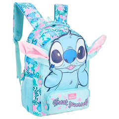 Stitch 16-inch School Bag for Kids Cute Face Backpack for Boys & Girls