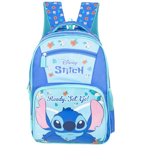 Stitch Backpack 16 Inch School Bag with Multiple Compartments, Boys & Girls