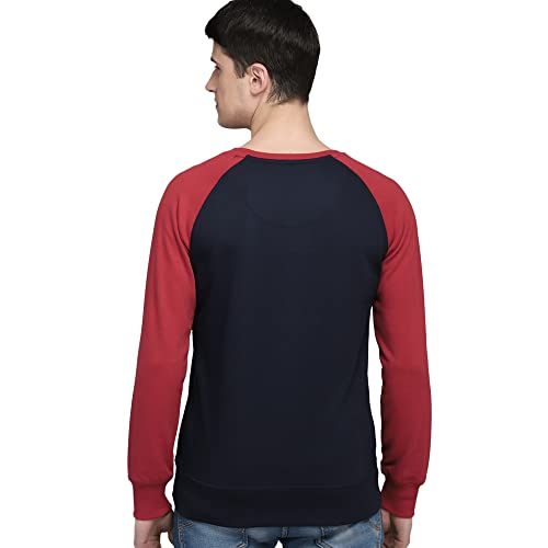 Free Authority Pink Floyd Printed Regular Fit Navy Blue Ploycotton Men's Sweatshirt