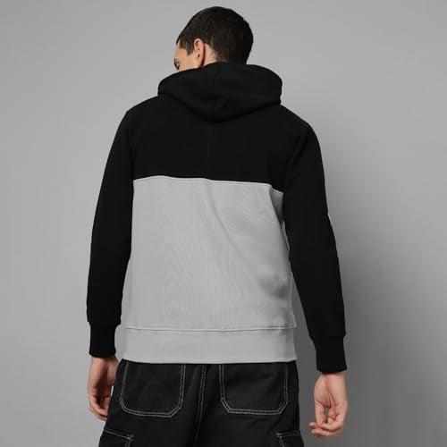 Free Authority Batman Printed Regular Fit Hoodie for Men Multicolour