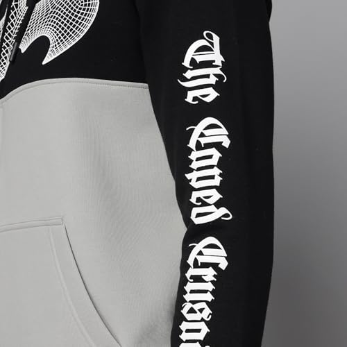 Free Authority Batman Printed Regular Fit Hoodie for Men Multicolour