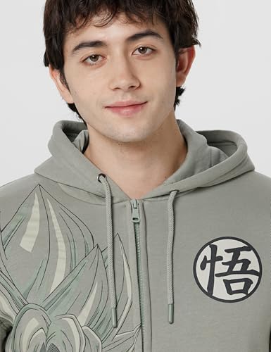 Free Authority Dragon Ball Z Printed Regular Fit Hoodie for Young Men
