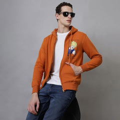 Free Authority Dragon Ball Z Printed Regular Fit Hoodie for Men