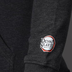 Free Authority Demon Slayer Printed Regular Fit Hoodie for Men
