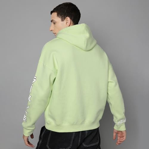 Free Authority Naruto Printed Oversize Hoodie for Men