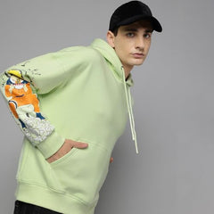 Free Authority Naruto Printed Oversize Hoodie for Men