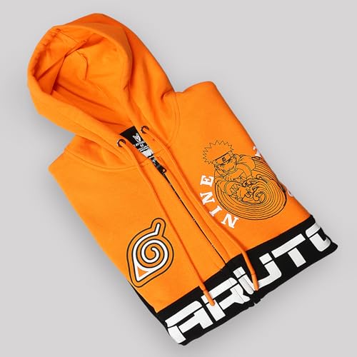 Free Authority Naruto Printed Regular Fit Hoodie for Men