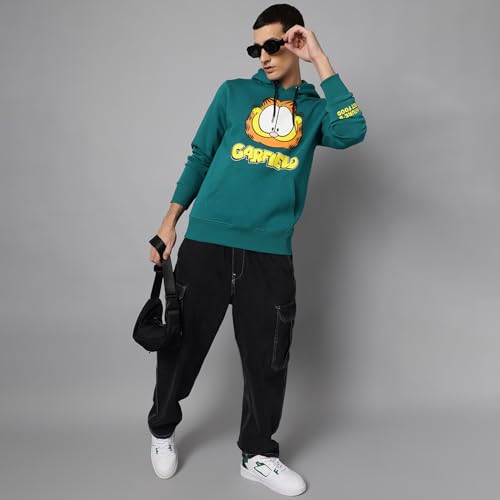 Free Authority Garfield Printed Hoodie for Men