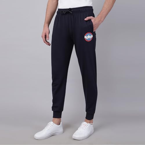 Free Authority Men's Regular Track Pants (8905030870208_Navy Blue