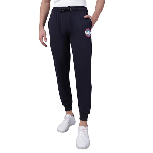 Free Authority Men's Regular Track Pants (8905030870208_Navy Blue