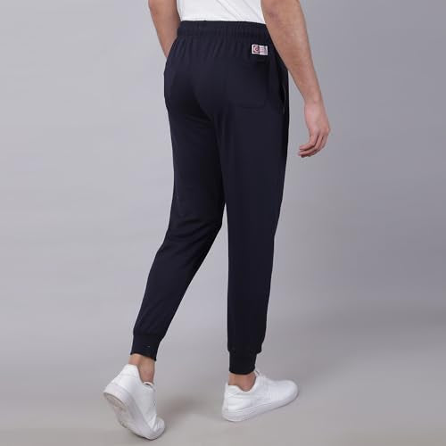 Free Authority Men's Regular Track Pants (8905030870208_Navy Blue