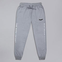 Free Authority Official Batman Graphic Printed Men Grey Regular Fit Jogger for Young Men