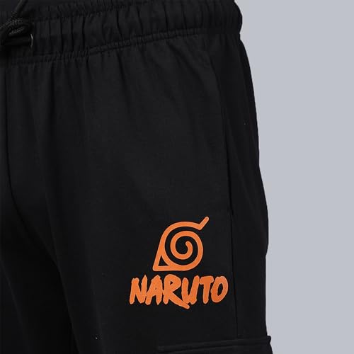 Free Authority Official Naruto Shippuden Printed Regular Fit Jogger for Men