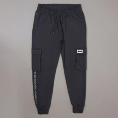 Free Authority Official The Batman Printed Regular Fit Jogger for Men Charcoal