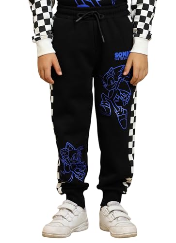 Kidsville Official Sonic Graphic Printed Regular Fit Black Jogger for Boys - Goyalsons ShopMax